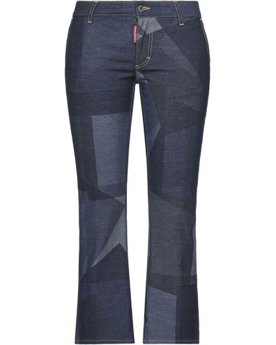 DSquared² Cropped Jeans - Blau