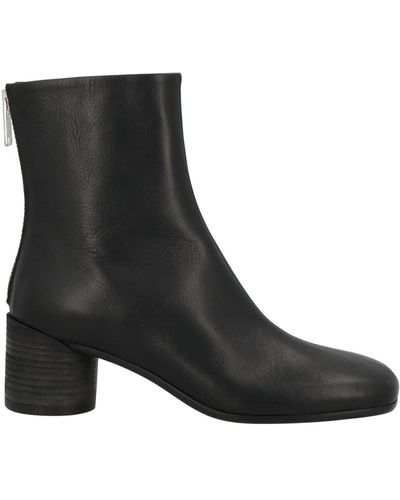 MM6 by Maison Martin Margiela Ankle Boots Soft Leather - Black
