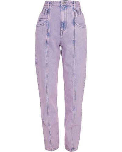 Isabel Marant Denim Trousers - Purple