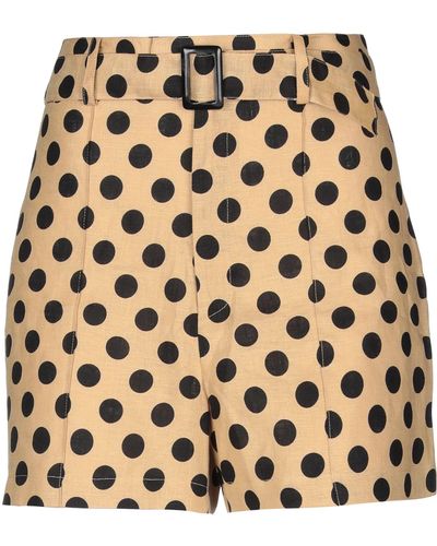 Lisa Marie Fernandez Polka-dot Linen Shorts - Natural