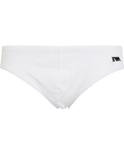 Emporio Armani Bikini Bottoms & Swim Briefs - White