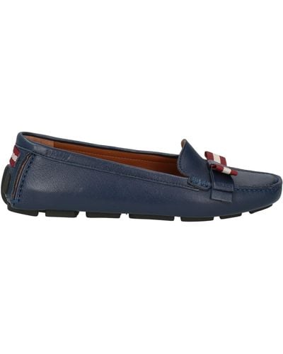 Bally Midnight Loafers Leather - Blue