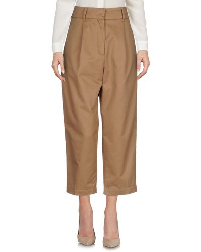 Haikure Cropped Trousers - Natural