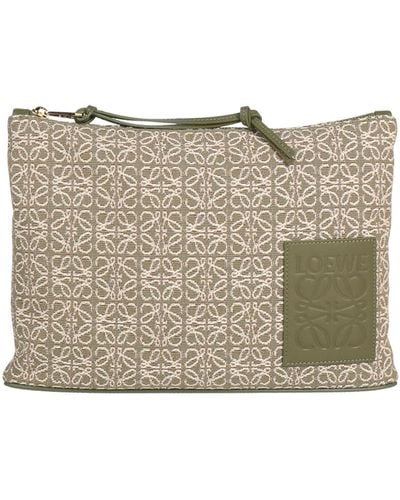 Loewe Sage Handbag Textile Fibres, Leather - Metallic