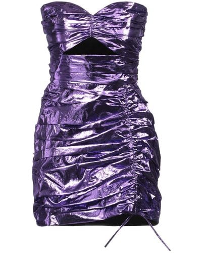 Amen Mini Dress - Purple