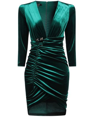 W Les Femmes By Babylon Mini Dress Polyamide, Elastane - Green