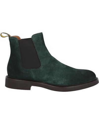Doucal's Deep Jade Ankle Boots Leather - Black