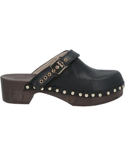 Scholl Mules & Clogs Leather - Black