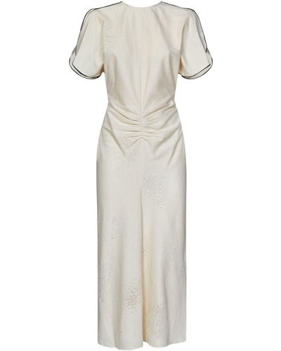 Victoria Beckham Midi-Kleid - Weiß