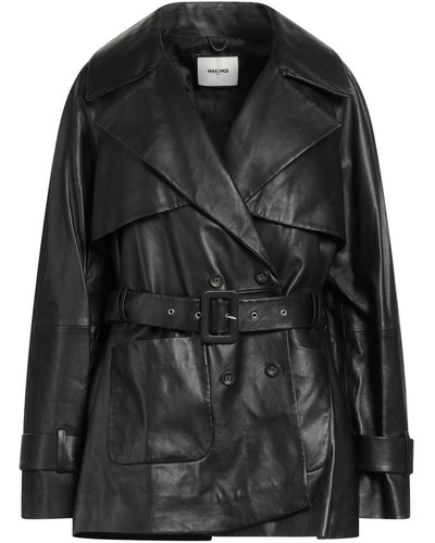 Max & Moi Overcoat & Trench Coat - Black