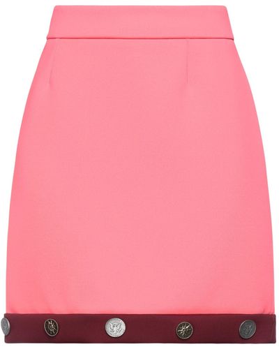 Fausto Puglisi Fuchsia Midi Skirt Polyester, Polyamide, Elastane - Pink