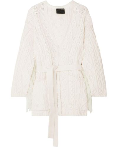 Mother Of Pearl Cardigan - White