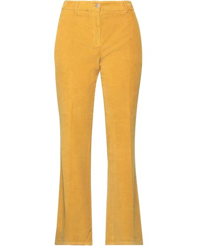 Incotex Pants Cotton, Elastane - Yellow