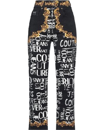 Versace Pantalon en jean - Noir
