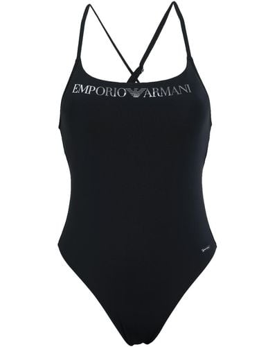 Emporio Armani One-piece Swimsuit - Black