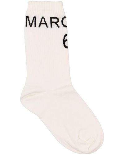 MM6 by Maison Martin Margiela Socks & Hosiery - White