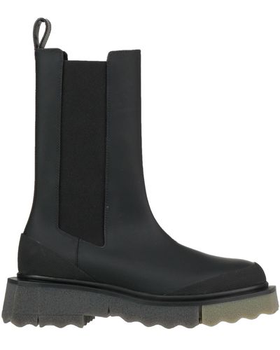 Off-White c/o Virgil Abloh Calf Sponge Leather Chelsea Boots - Black