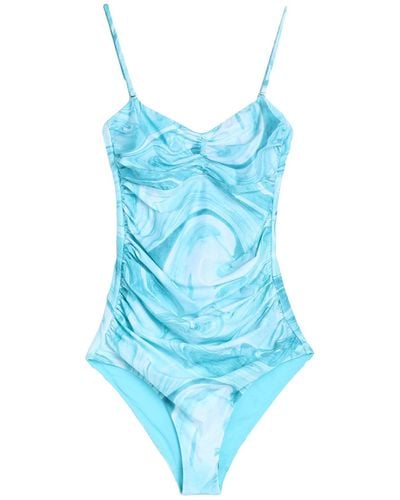 Ganni One-piece Swimsuit - Blue