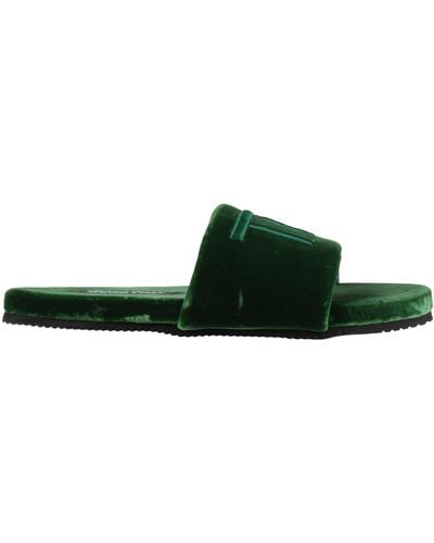 Tom Ford Dark Sandals Textile Fibers - Green