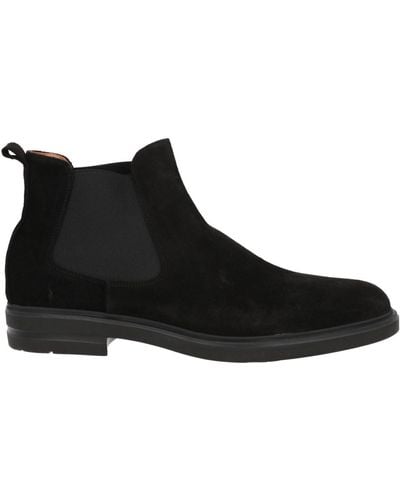 ROGAL'S Ankle Boots Soft Leather - Black