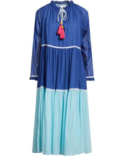 Niu Midi Dress - Blue