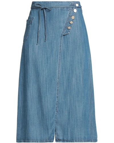 Manila Grace Midi Skirt - Blue