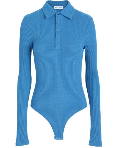 WEILI ZHENG Bodysuit - Blau
