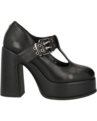 Cult Court Shoes Leather - Black