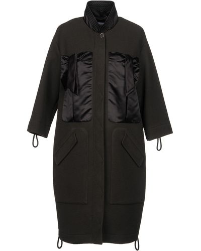 Moschino Dark Coat Virgin Wool, Polyamide - Black