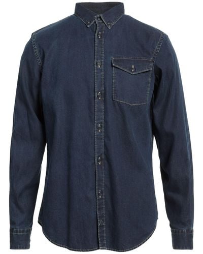 Hand Picked Camicia Jeans - Blu