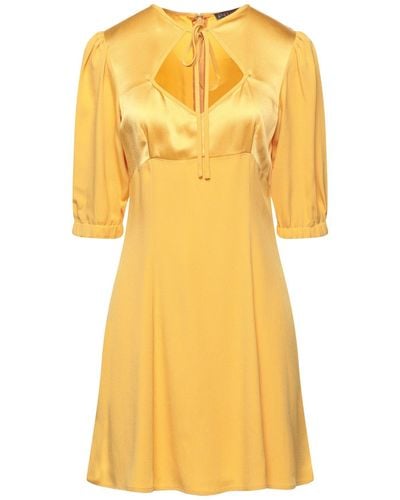 ALEXACHUNG Mini Dress - Yellow