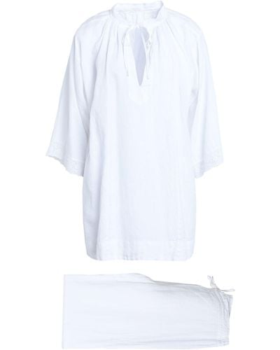 120% Lino Pyjama - Weiß