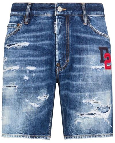 DSquared² Short en jean - Bleu