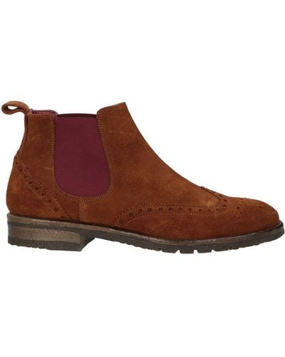 Antica Cuoieria Ankle Boots Leather - Brown