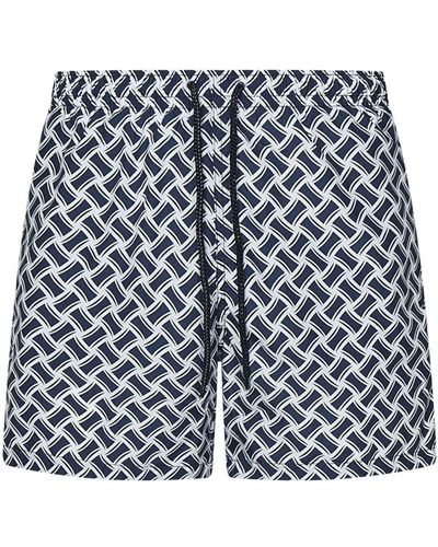 Drumohr Short de bain - Bleu