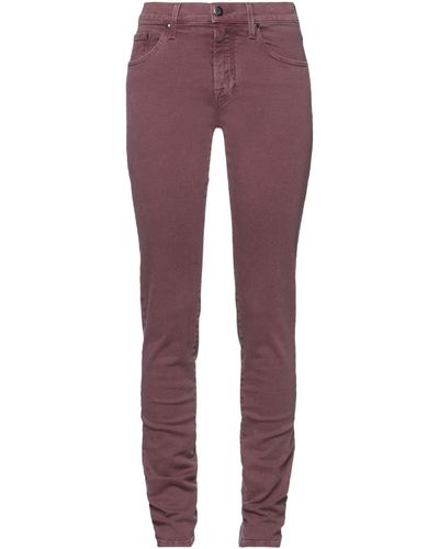 Jacob Coh?n Burgundy Jeans Cotton, Polyester, Elastane - Purple