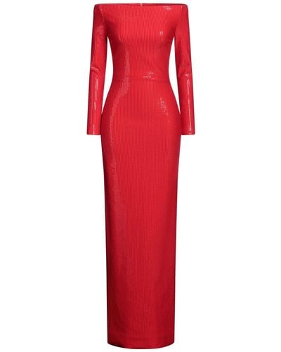 Solace London Robe longue - Rouge