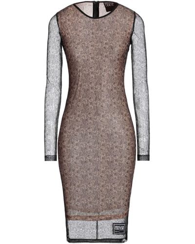 Versace Midi Dress Polyamide - Brown