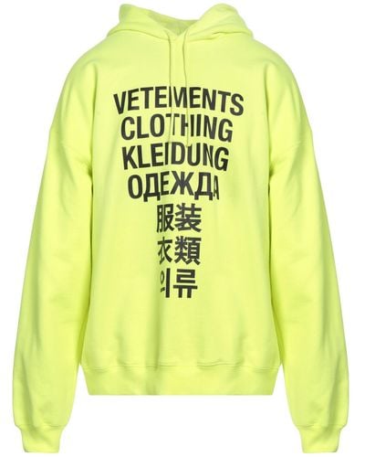 Vetements Sweatshirt - Yellow