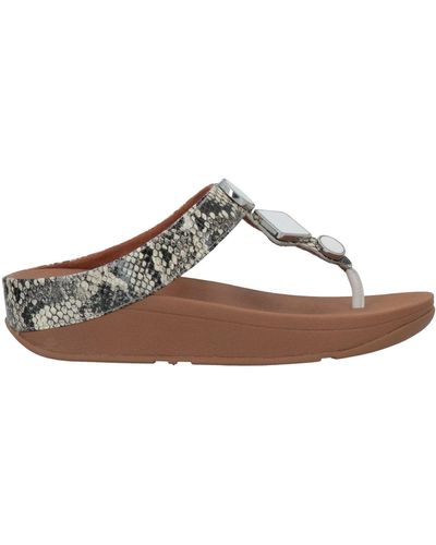 Fitflop Toe Post Sandals - Brown
