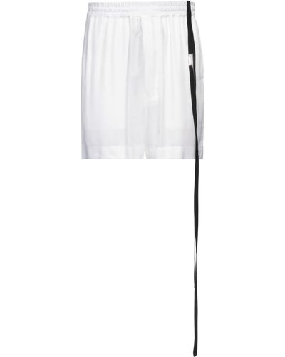 Ann Demeulemeester Shorts & Bermuda Shorts Viscose, Cupro - White