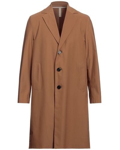 Harris Wharf London Overcoat & Trench Coat - Brown