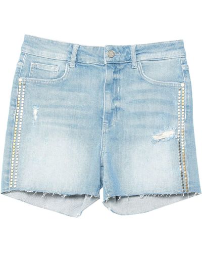 Manila Grace Shorts Jeans - Blu