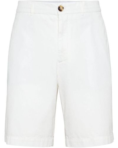 Brunello Cucinelli Shorts et bermudas - Blanc