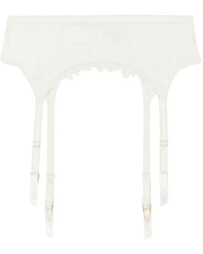 Myla Bustiers, Corsets & Suspenders - White