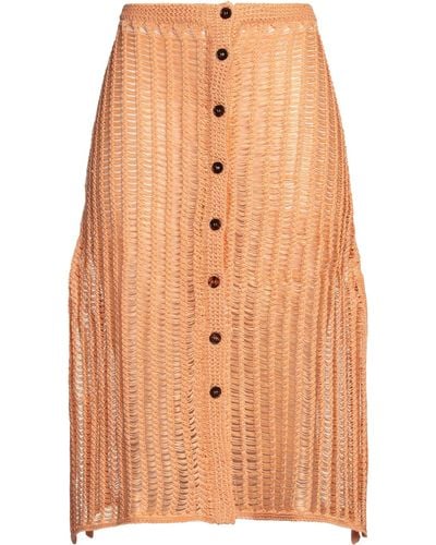 Solid & Striped Midi Skirt - Orange