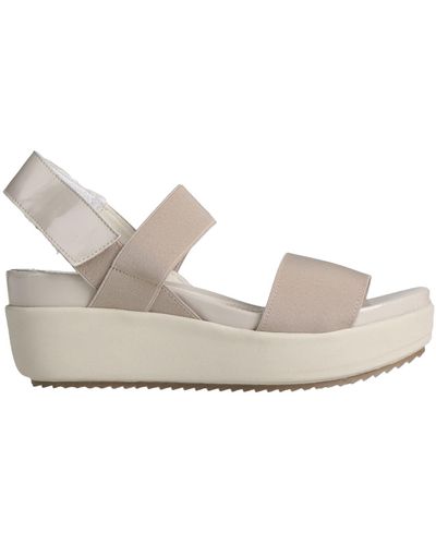 Stonefly Sandals Textile Fibers, Soft Leather - White