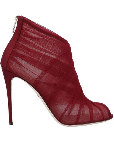 Dolce & Gabbana Ankle Boots - Red