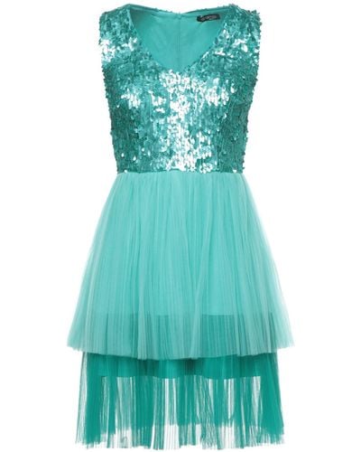 Camilla Mini Dress Polyester, Polyamide, Elastane - Green