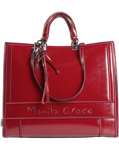 Manila Grace Borsa A Mano - Rosso